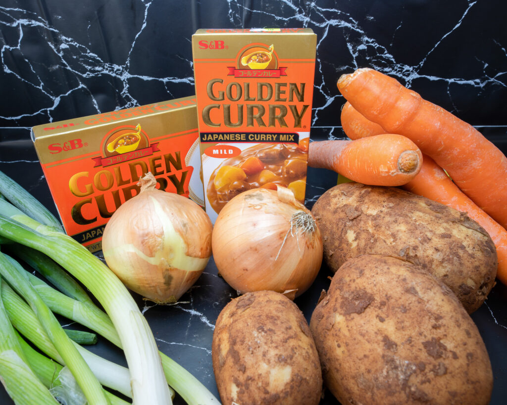 Ingredients for Japanese Curry